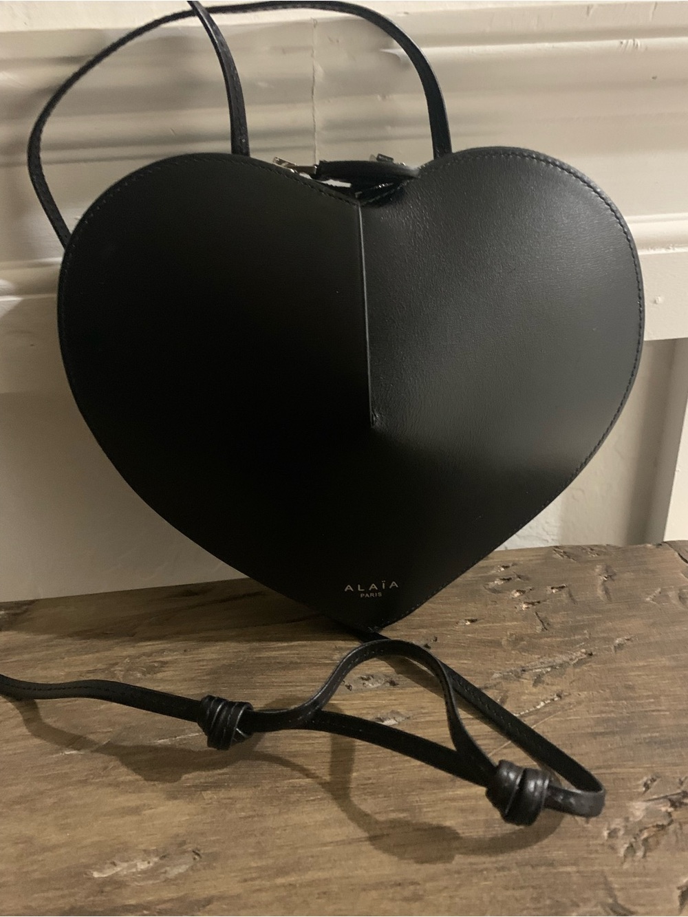 ALAÏA Alaia Le Coeur Black Heart Crossbody Bag